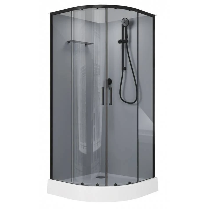 Душевая кабина Aquanet Passion EVO R black 90x90 см набор 3 | Строительство и ремонт