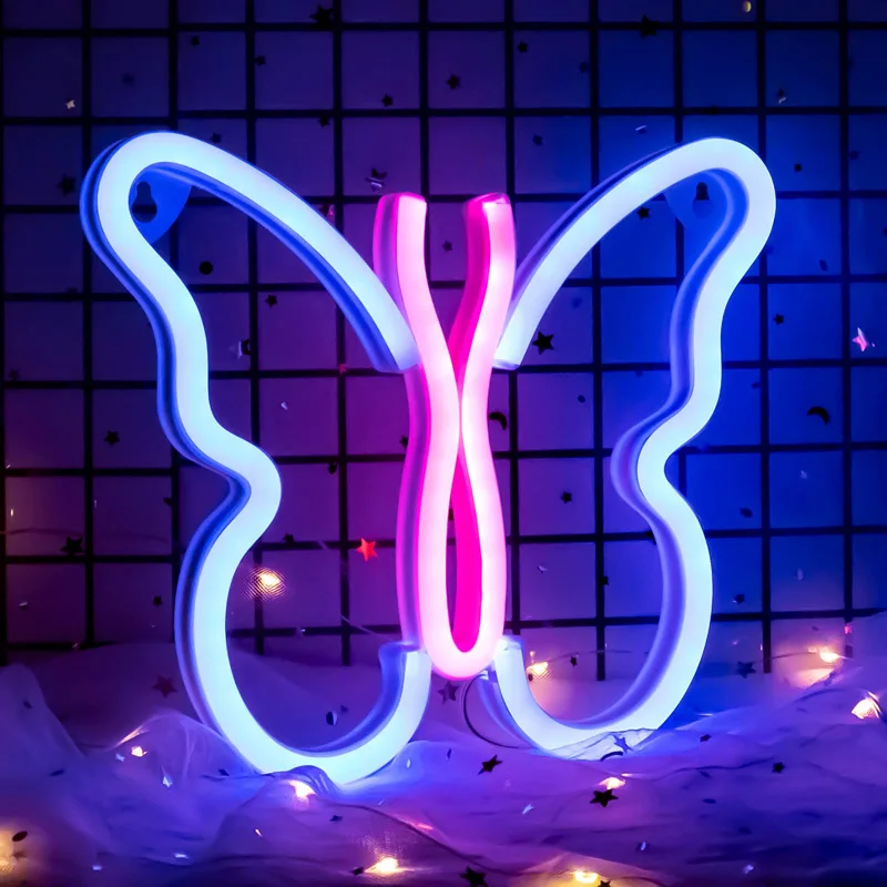 LED Butterfly Shape Neon Sign for Wall Home Bedroom Party Decoration Neon Lamp Kids Birthday Grils Holiday Gift Neon Night Light
LED Butterfly Shape Neon Sign for Wall Home Bedroom Party Decoration Neon Lamp Kids Birthday Grils Holiday Gift Neon Night Light