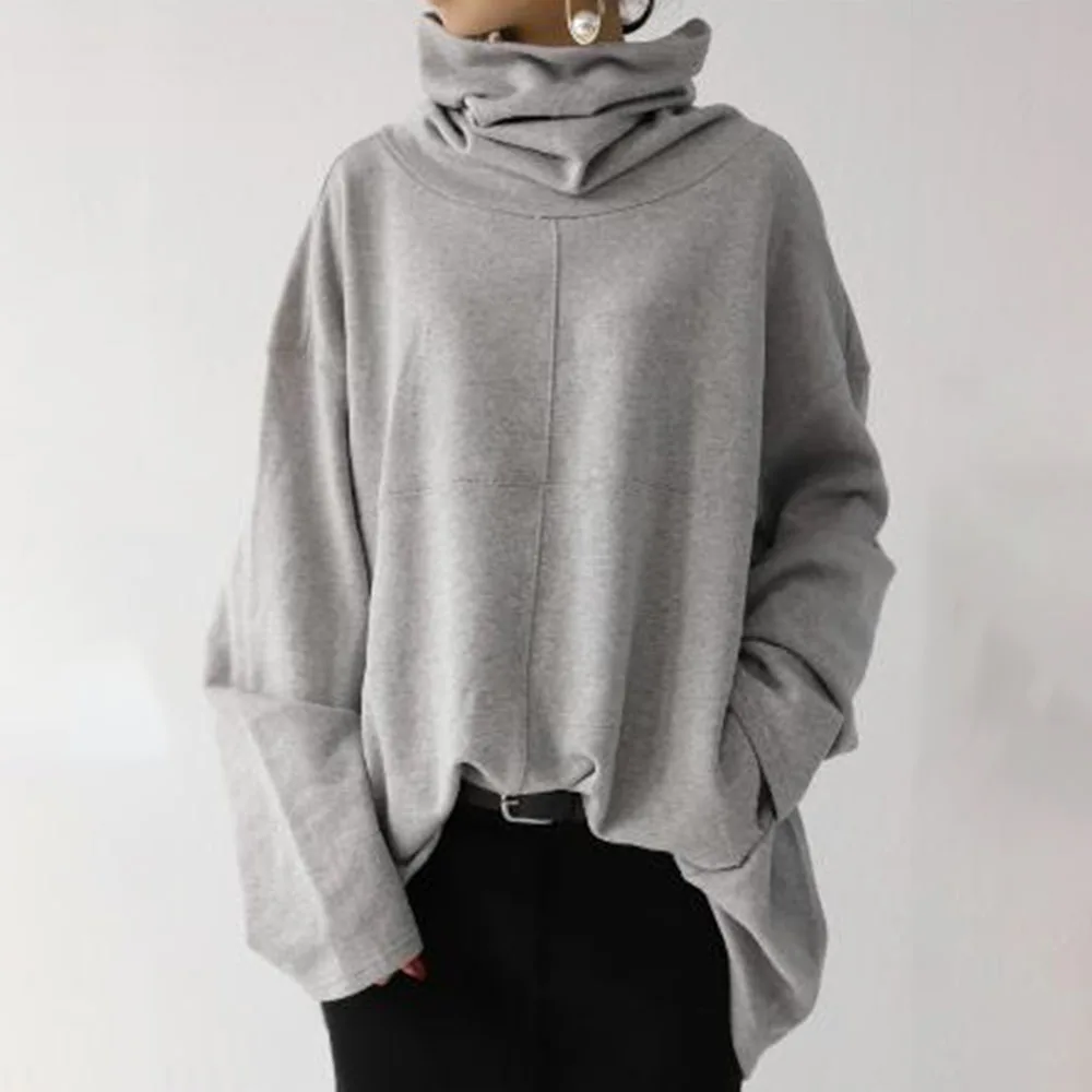 2022 Women Hoodie Thicken Warm Turtleneck Long Sleeve Solid Color Pullovers New Autumn Winter Casual Loose Japanese Style
2022 Women Hoodie Thicken Warm Turtleneck Long Sleeve Solid Color Pullovers New Autumn Winter Casual Loose Japanese Style