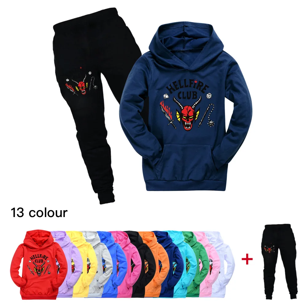 Children Stranger Things 4 Clothing Set Teens Suit Tracksuit Fall Kids Hooded Set Boys Casual Sports Pants 2pcs Cartoon Hoodies
Children Stranger Things 4 Clothing Set Teens Suit Tracksuit Fall Kids Hooded Set Boys Casual Sports Pants 2pcs Cartoon Hoodies