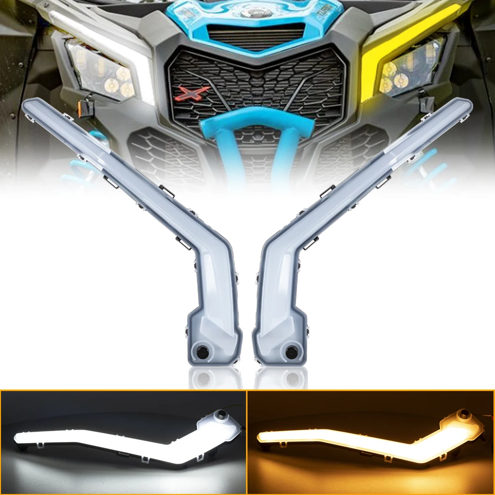 Front LED Signature Lights Turn Signal Light Assembly for Can-Am Maverick X3 XDS XRS Max Turbo R 2017-2022
Front LED Signature Lights Turn Signal Light Assembly for Can-Am Maverick X3 XDS XRS Max Turbo R 2017-2022