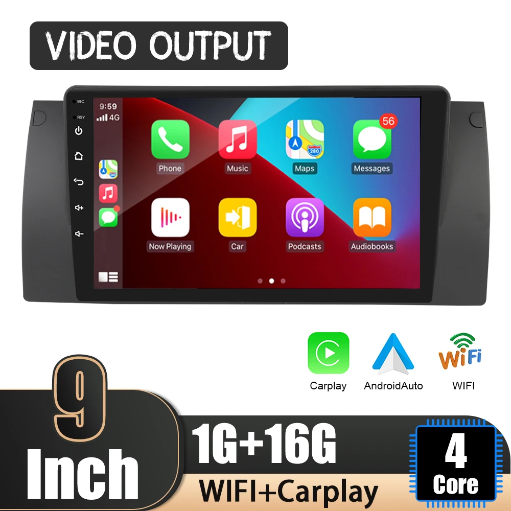 Автомагнитола для BMW 5-Series(E39) 1995-2003 X5(E53) 1999-2006, GPS, Bluetooth, Wi-Fi, MP5 плеер, Android 10,1, 9 дюймов, 2 Din, громкая связь
Автомагнитола для BMW 5-Series(E39) 1995-2003 X5(E53) 1999-2006, GPS, Bluetooth, Wi-Fi, MP5 плеер, Android 10,1, 9 дюймов, 2 Din, громкая связь