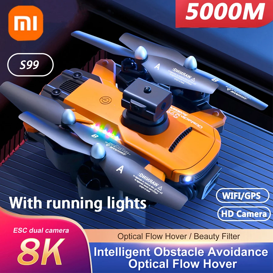 Xiaomi MIJIA S99 Mini Drone 5G Professional 8K HD Camera Obstacle Avoidance Optical Flow Positioning Brushless RC Dron Quadcopte
Xiaomi MIJIA S99 Mini Drone 5G Professional 8K HD Camera Obstacle Avoidance Optical Flow Positioning Brushless RC Dron Quadcopte