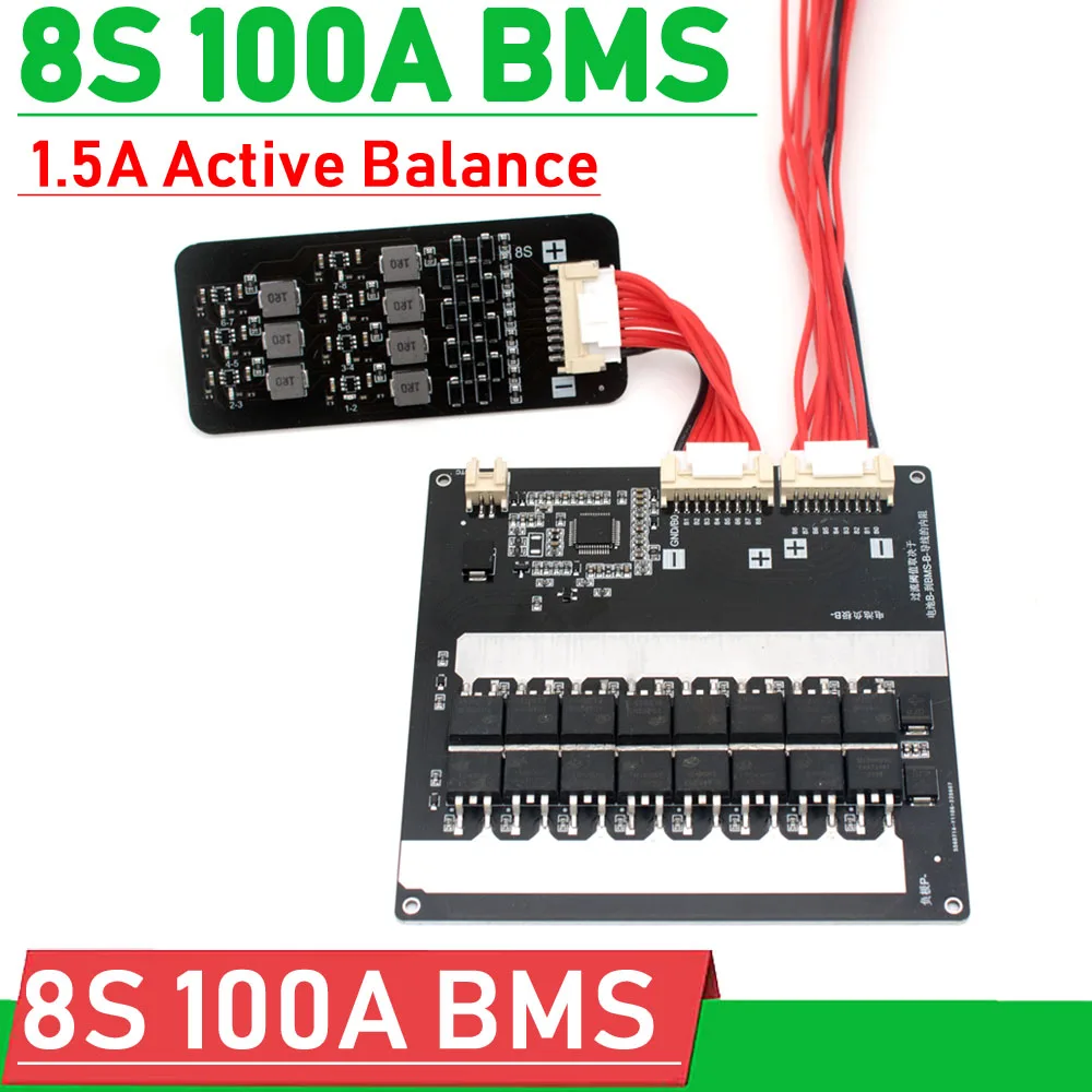 Защитная плата BMS LifePo4 для литиевого аккумулятора 8S, 24 В, а, баланс 1,5 А для RV инвертора, мотоцикла, автомобиля, стартера
Защитная плата BMS LifePo4 для литиевого аккумулятора 8S, 24 В, а, баланс 1,5 А для RV инвертора, мотоцикла, автомобиля, стартера