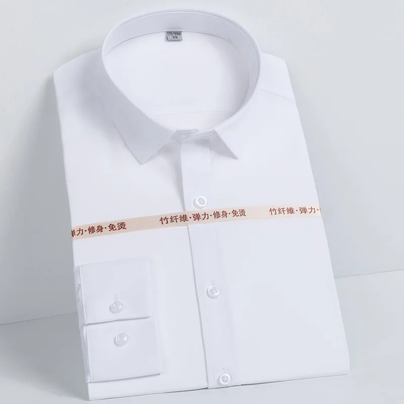 2021 new high-grade bamboo fiber men's long-sleeved shirt non-iron youth business professional tooling men's white shirt
2021 new high-grade bamboo fiber men's long-sleeved shirt non-iron youth business professional tooling men's white shirt
