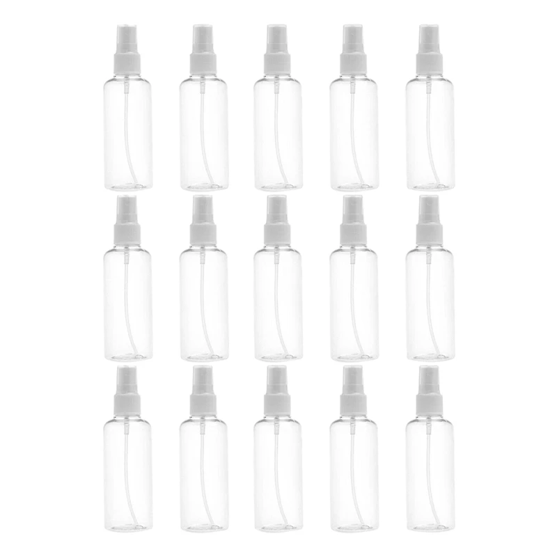15Pcs 100Ml Clear Plastic Empty Spray Bottles Refill Mist Pump Portable Travel Reuse
15Pcs 100Ml Clear Plastic Empty Spray Bottles Refill Mist Pump Portable Travel Reuse