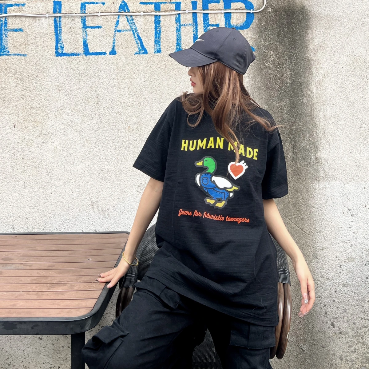

2022 Human Made duck cylinder slub cotton men's and women's loose short-sleeved couple T-shirt TX424