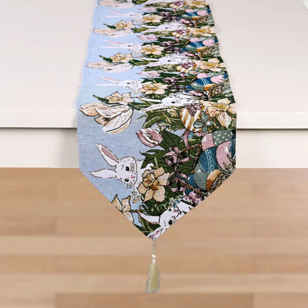 Easter Table Runner Cartoon Eggs Bunny Tablecloth with Macrame Wedding Decor Placemat Holiday Table Decor for Home Dining Room
Easter Table Runner Cartoon Eggs Bunny Tablecloth with Macrame Wedding Decor Placemat Holiday Table Decor for Home Dining Room