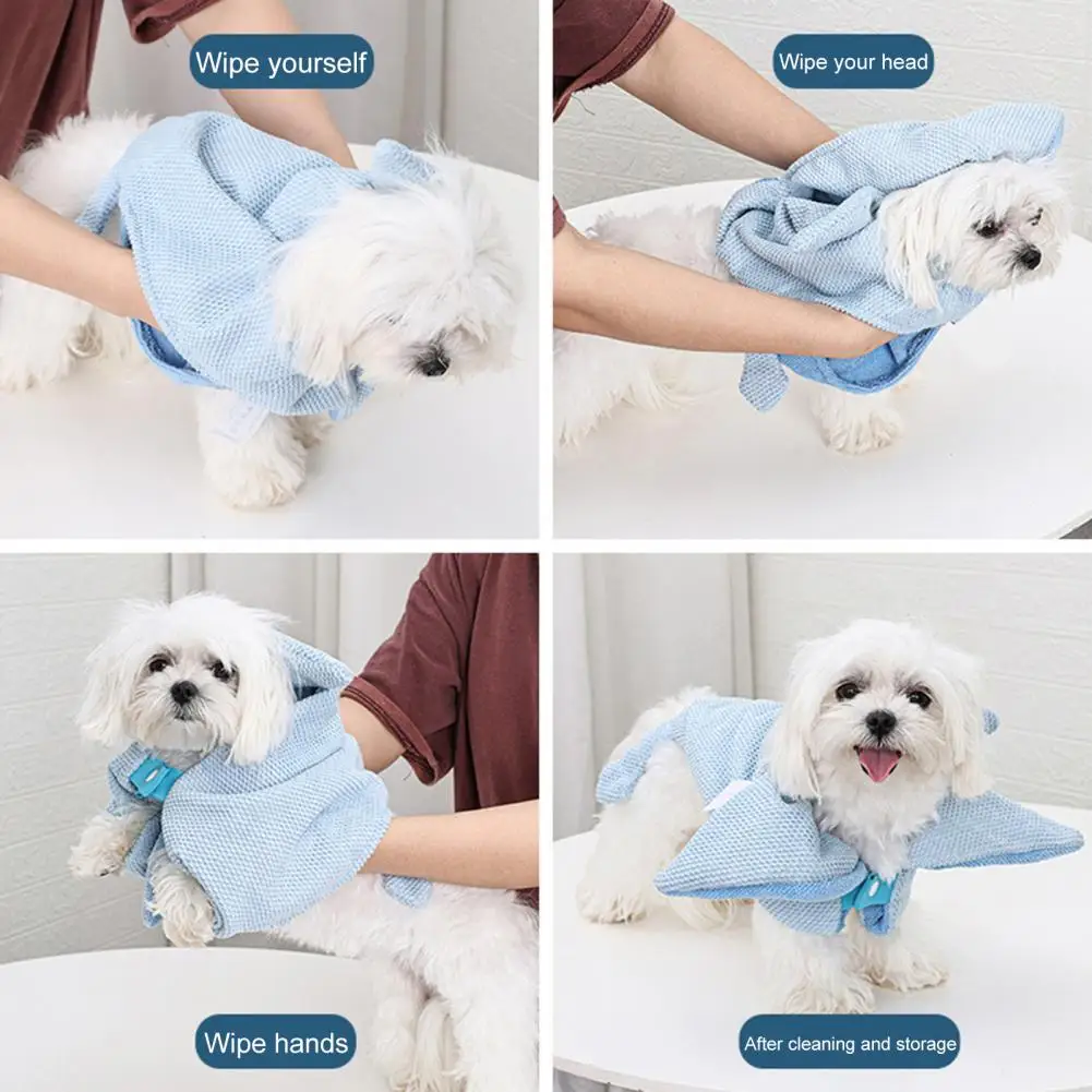 Pet Shower Towel Useful Buckle Design Lightweight Cartoon Pterosaur Shape Dog Drying Coat Pet Bath Towel Pet Supplies
Pet Shower Towel Useful Buckle Design Lightweight Cartoon Pterosaur Shape Dog Drying Coat Pet Bath Towel Pet Supplies