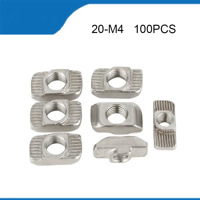 100pcs/lot 20-M4 T-Nut 20 - M4 Hammer Head Block Nut for 2020 Serie Aluminum Profile Extrusion DIY Connectors Slot 6 20-m4
100pcs/lot 20-M4 T-Nut 20 - M4 Hammer Head Block Nut for 2020 Serie Aluminum Profile Extrusion DIY Connectors Slot 6 20-m4