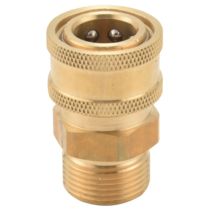 16X Pressure Washer Adapter Set, Quick Connect Kit, Metric M22 15Mm Female Swivel To M22 Male Fitting, 5000 Psi
16X Pressure Washer Adapter Set, Quick Connect Kit, Metric M22 15Mm Female Swivel To M22 Male Fitting, 5000 Psi