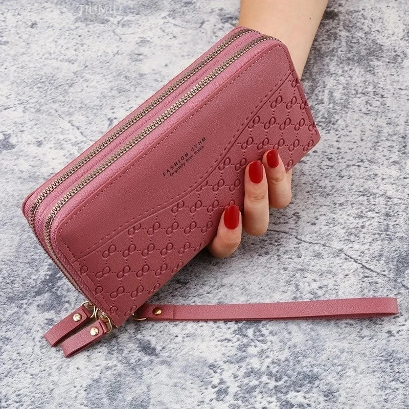Double Zipper Women Wallet PU Leather Coin Purse Card Holder Luxury Female Long Wallets All-match Large Capacity Cellphone Bag
Double Zipper Women Wallet PU Leather Coin Purse Card Holder Luxury Female Long Wallets All-match Large Capacity Cellphone Bag