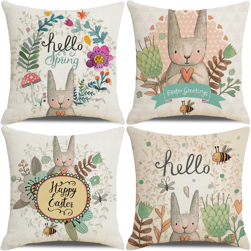 Home Decoration Resurrection Festival Flower Food Rabbit Printing Polyester Pillow Pillow Cushion Cushion Cushion
Home Decoration Resurrection Festival Flower Food Rabbit Printing Polyester Pillow Pillow Cushion Cushion Cushion