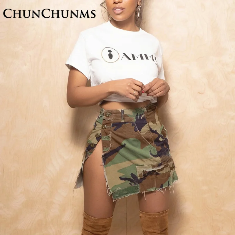 Summer Slit Camouflage Pack Hip Short Skirt Women Sexy Summer Spice Girl Vintage Casual Street Clothing Mini Skirts 2023 Y2k
Summer Slit Camouflage Pack Hip Short Skirt Women Sexy Summer Spice Girl Vintage Casual Street Clothing Mini Skirts 2023 Y2k