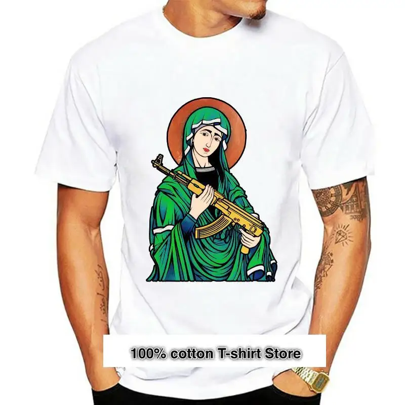 Camiseta de algodón puro para hombre, prenda de vestir, con estampado de La Bengala Virgen María, madrina, Kalashnikov Gun, 2020
Camiseta de algodón puro para hombre, prenda de vestir, con estampado de La Bengala Virgen María, madrina, Kalashnikov Gun, 2020