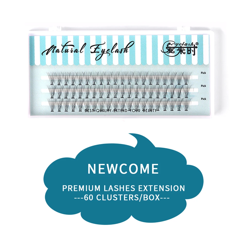 NEWCOME 60 pcs Mink Eyelash Extension Natural Volume Faux Lashes Individual 10D Cluster Lashes for eyelash extensions Makeup
NEWCOME 60 pcs Mink Eyelash Extension Natural Volume Faux Lashes Individual 10D Cluster Lashes for eyelash extensions Makeup