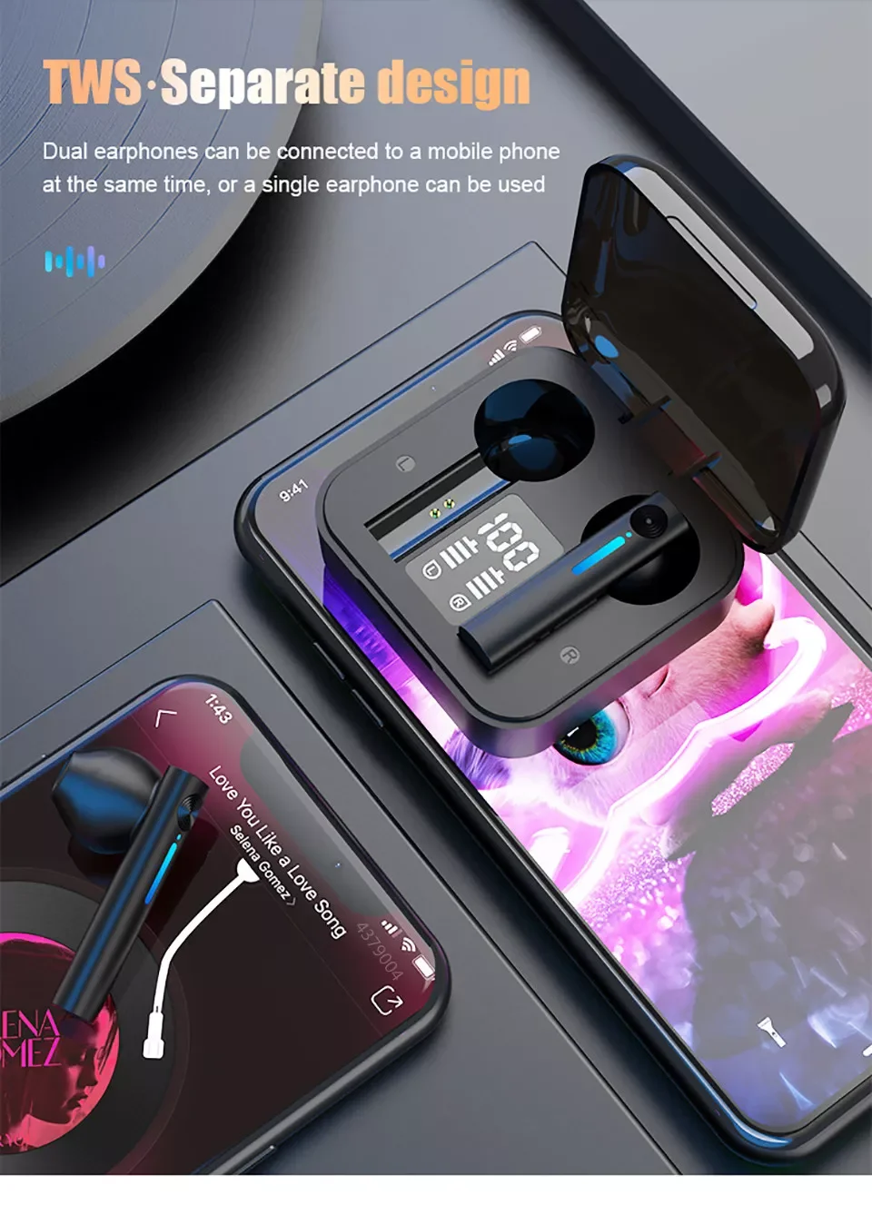 Sports Bluetooth Wireless Headphones with Mic IPX5 Waterproof Ear Hooks Bluetooth Earphones HiFi Stereo Music Earbuds for Phone
Sports Bluetooth Wireless Headphones with Mic IPX5 Waterproof Ear Hooks Bluetooth Earphones HiFi Stereo Music Earbuds for Phone