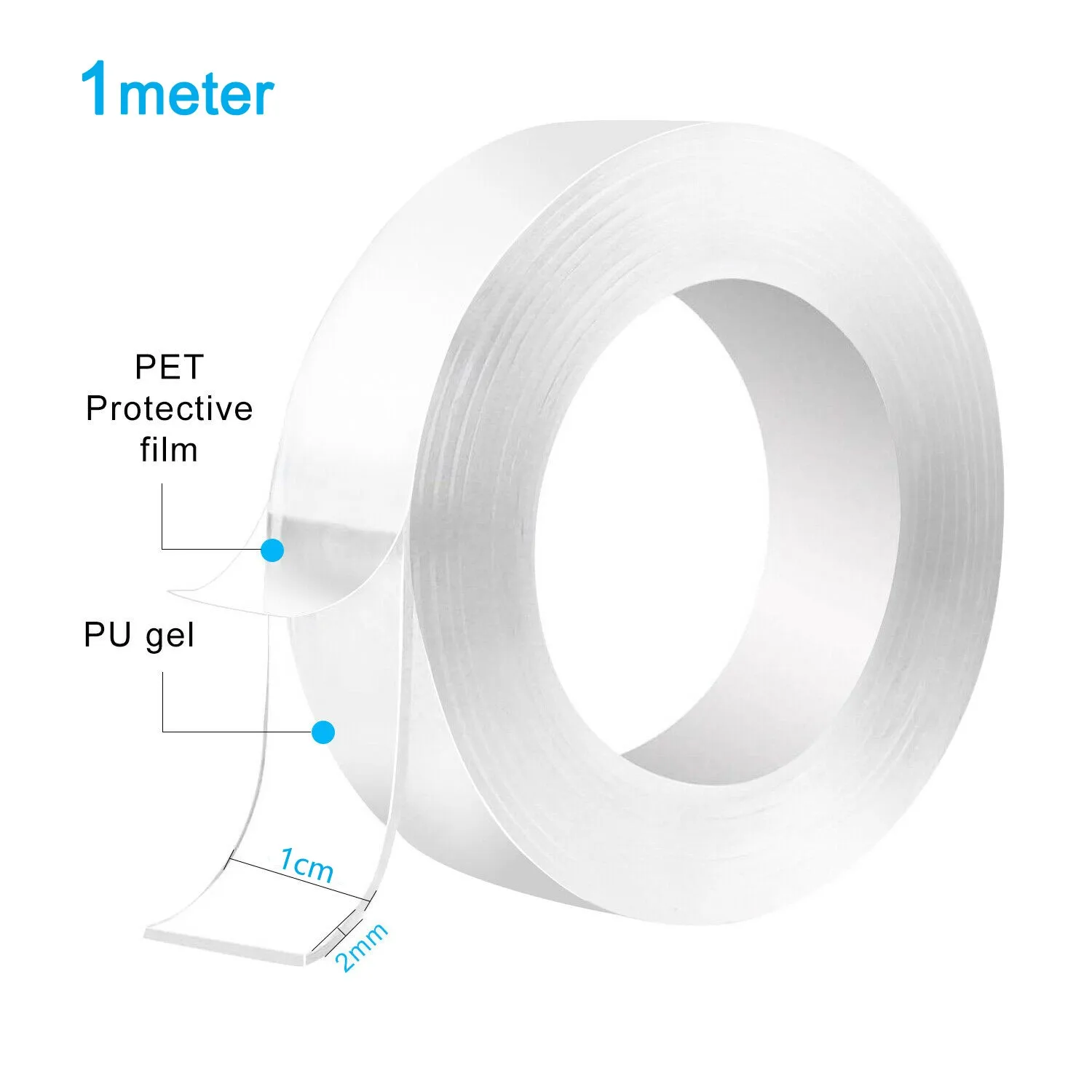 2pcs Nano Tape Double Sided Tape Transparent Reusable Waterproof Adhesive Tapes Cleanable Kitchen Supplies Tapes
2pcs Nano Tape Double Sided Tape Transparent Reusable Waterproof Adhesive Tapes Cleanable Kitchen Supplies Tapes