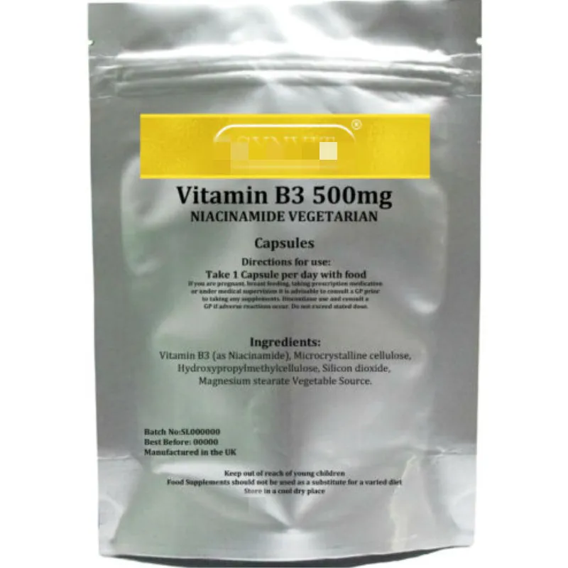 Niacinamide 500mg (Vitamin B3) 1bag=60p 
Niacinamide 500mg (Vitamin B3) 1bag=60p