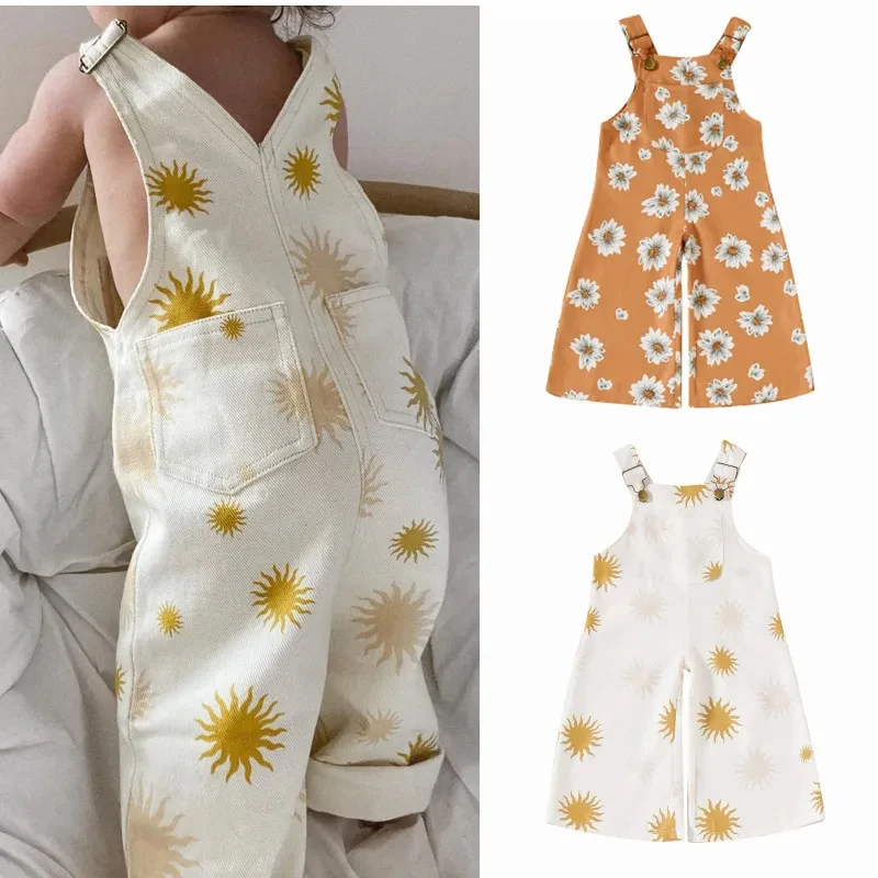 Детские повседневные комбинезоны для девочек, детская летняя одежда без рукавов, Цветочный комбинезон с широкими штанинами, детские комбинезоны
Детские повседневные комбинезоны для девочек, детская летняя одежда без рукавов, Цветочный комбинезон с широкими штанинами, детские комбинезоны