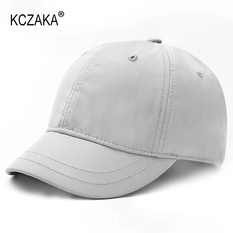 

5cm Short Brim Baseball Cap for Men Casual Soft Top 6 Panels Quick Dry Snapback Caps for Women Short Billed Umpire Dad Hats