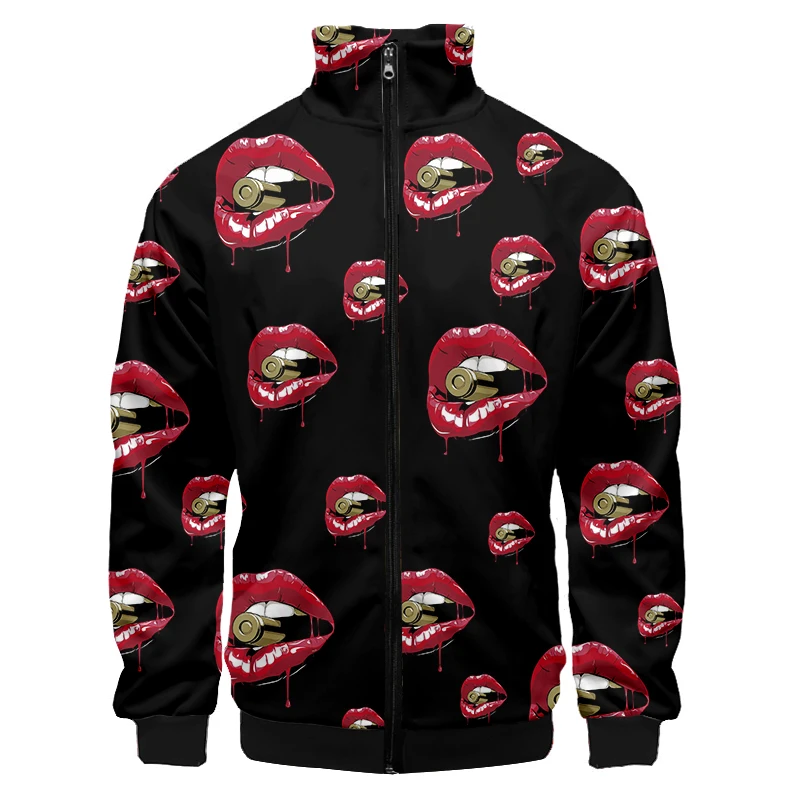 Men's New 2022 Sexy Mouth 3D Print Round Neck Jacket Casual Coat Men's Autumn Coat Harajuku Style Hip-hop Trend Baseball Jacket
Men's New 2022 Sexy Mouth 3D Print Round Neck Jacket Casual Coat Men's Autumn Coat Harajuku Style Hip-hop Trend Baseball Jacket