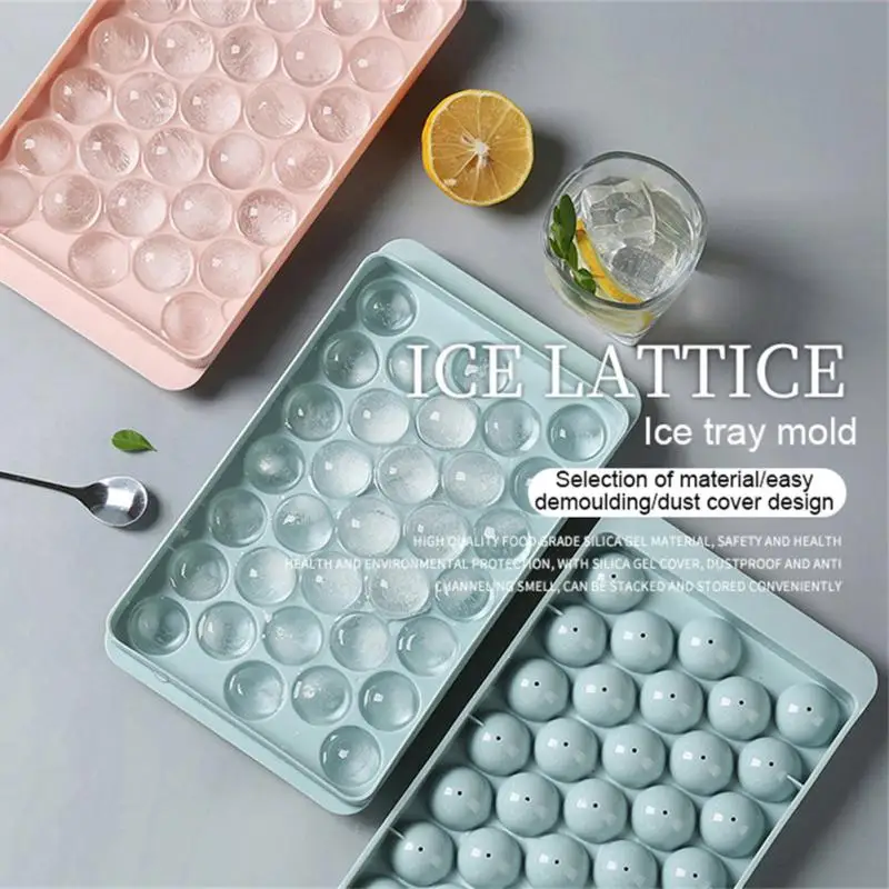 Multi-grid Ice Cube Tray Round Ice Maker Plastic Ice Cube Mold With Lid Freeze Whiskey Cocktail Cold Drink Kitchen Accessories
Multi-grid Ice Cube Tray Round Ice Maker Plastic Ice Cube Mold With Lid Freeze Whiskey Cocktail Cold Drink Kitchen Accessories