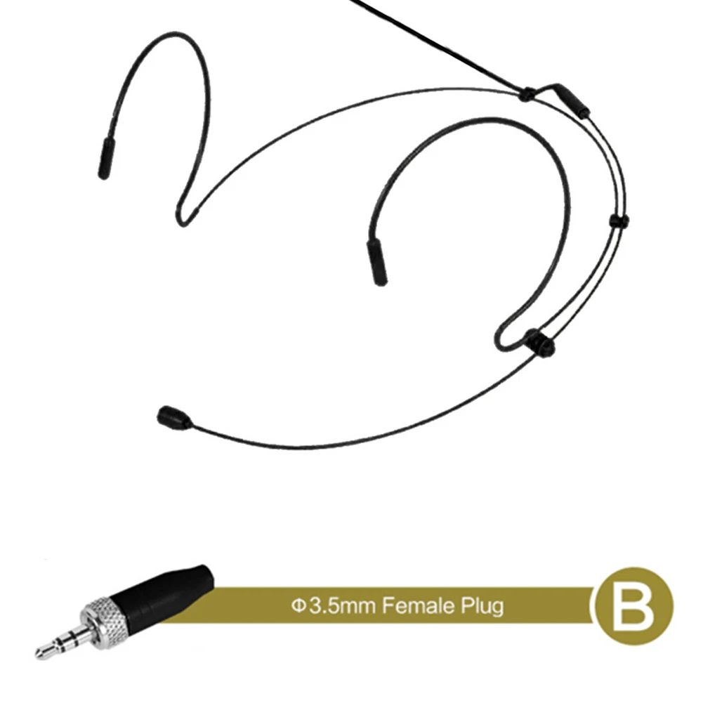 Double Earhook Headset Mic Headworn Microphone 100-20KHZ For Sennheiser 4-pin XLR Connector For Shure Wireless
Double Earhook Headset Mic Headworn Microphone 100-20KHZ For Sennheiser 4-pin XLR Connector For Shure Wireless