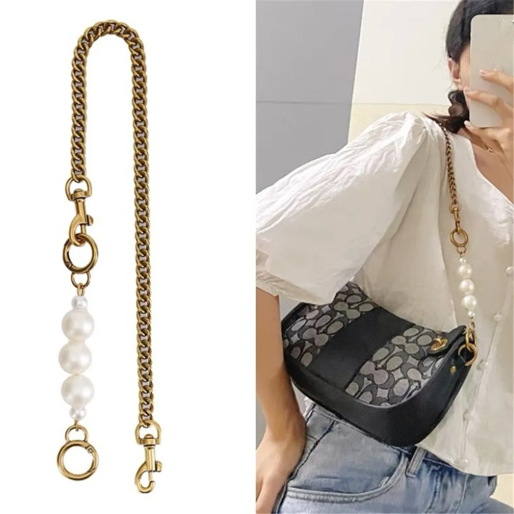 DIY Purse Handle Strap Pearl Bead Bag Chain Replacement Belt Hardware Handbag Shoulder Bag Part Accessories For Women Bag Straps
DIY Purse Handle Strap Pearl Bead Bag Chain Replacement Belt Hardware Handbag Shoulder Bag Part Accessories For Women Bag Straps