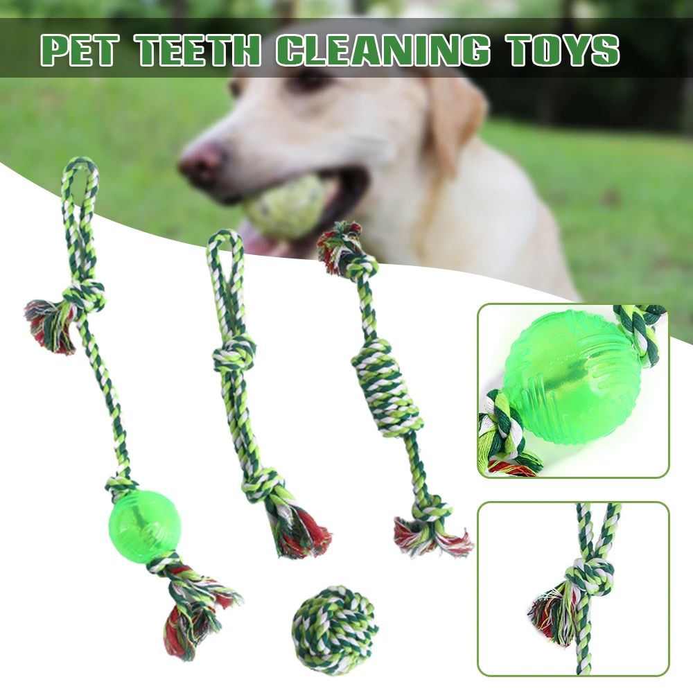 4-piece Set Dog Rope Chewing Toy Teeth Cleaning Playing Colorful Knot Toy For Dog Puppy Pet Supplies G10
4-piece Set Dog Rope Chewing Toy Teeth Cleaning Playing Colorful Knot Toy For Dog Puppy Pet Supplies G10
