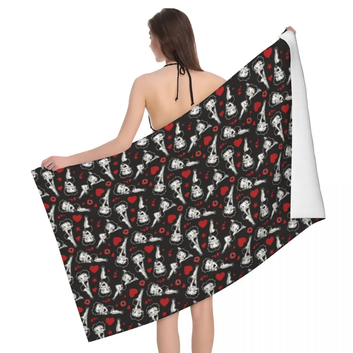 Boop Bettys Pattern Beach Towel Quick Dry Cartoon Soft Linen Microfiber Bath Sauna Towels
Boop Bettys Pattern Beach Towel Quick Dry Cartoon Soft Linen Microfiber Bath Sauna Towels