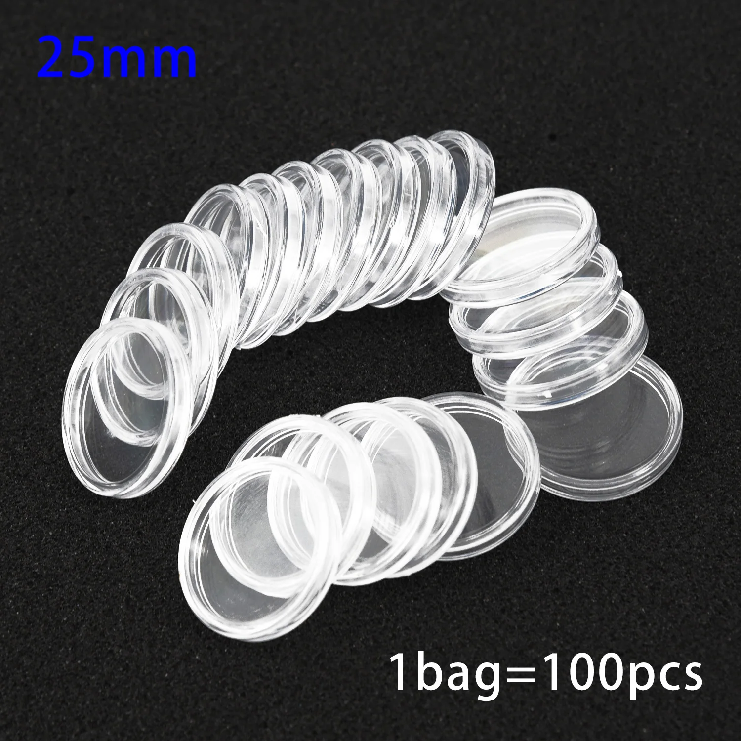 100pcs 25mm Clear Commemorative Coin Capsules Round Coin Collection Case Display Holders Containers Storage Boxes
100pcs 25mm Clear Commemorative Coin Capsules Round Coin Collection Case Display Holders Containers Storage Boxes