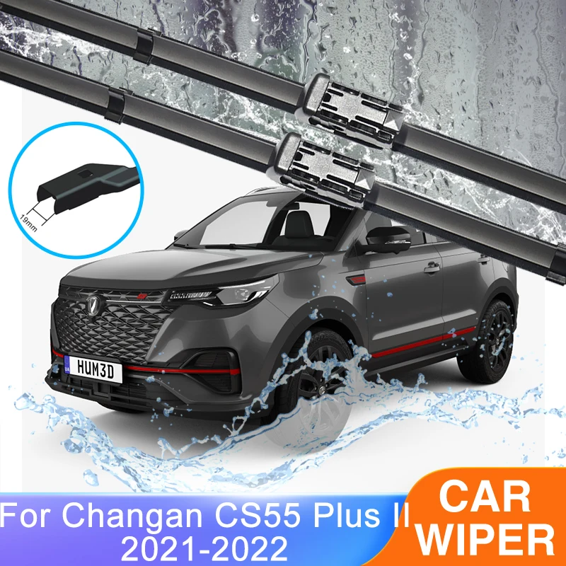 2x For Changan CS55 Plus II MK2 2021 2022 Front Wiper Blades Kit Auto Cleaning Windshield Windscreen Boneless Frameless Rubber
2x For Changan CS55 Plus II MK2 2021 2022 Front Wiper Blades Kit Auto Cleaning Windshield Windscreen Boneless Frameless Rubber