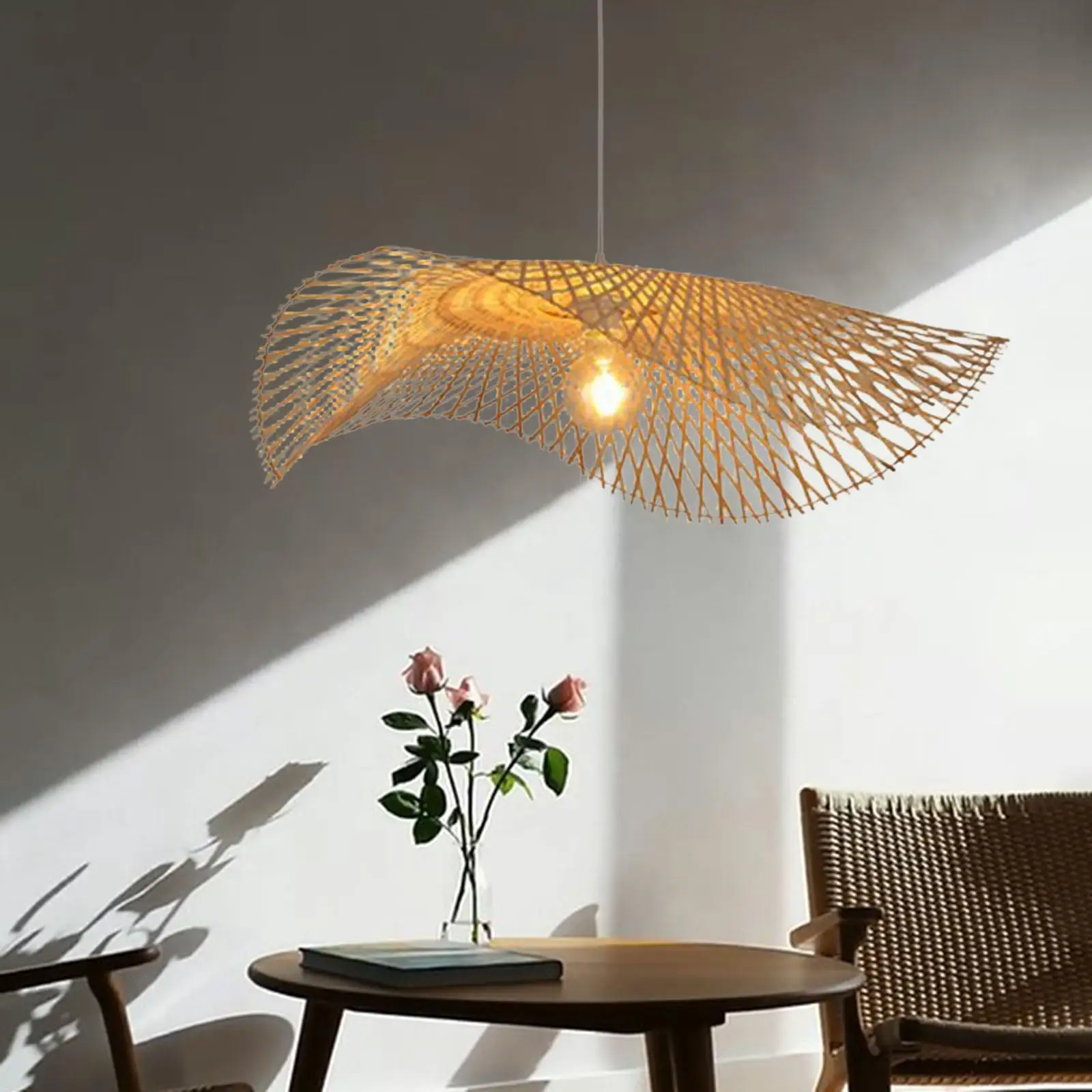 Woven Bamboo Pendant Fixtures Chandelier for Dining Rroom Bar 
Woven Bamboo Pendant Fixtures Chandelier for Dining Rroom Bar