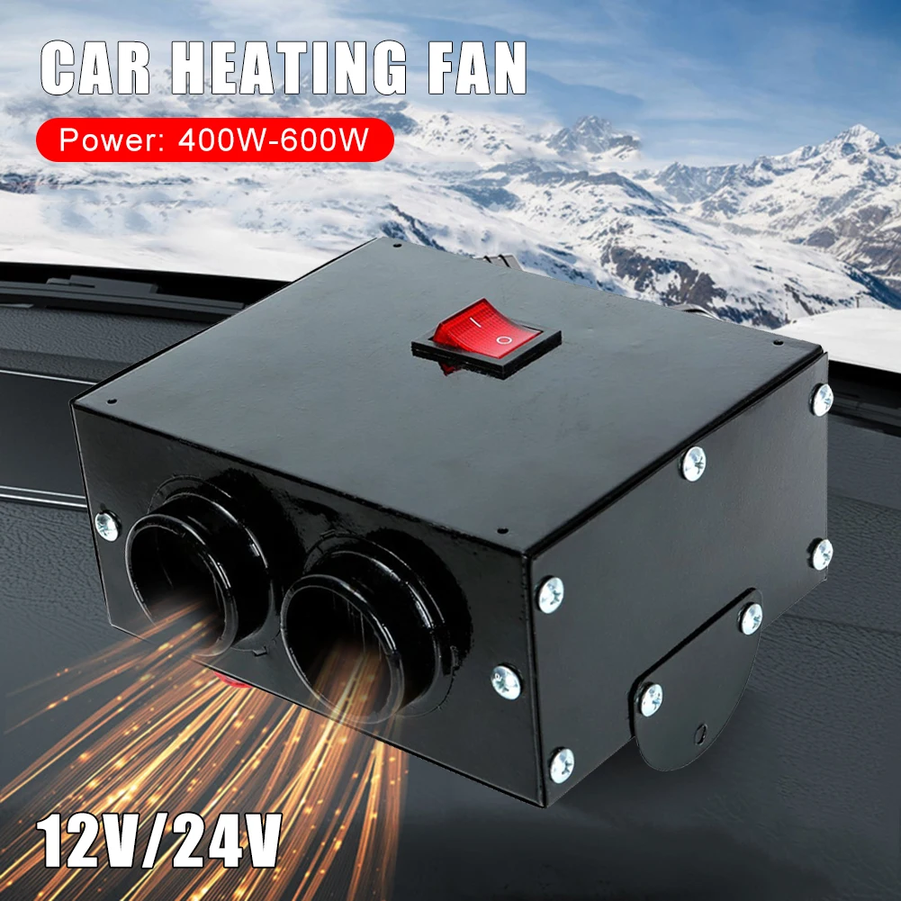 600W Double Air Outlets Car Heater 24V/12V Auto Heating Fan Car Heating Parking Heater Windscreen Demister Defroster
600W Double Air Outlets Car Heater 24V/12V Auto Heating Fan Car Heating Parking Heater Windscreen Demister Defroster