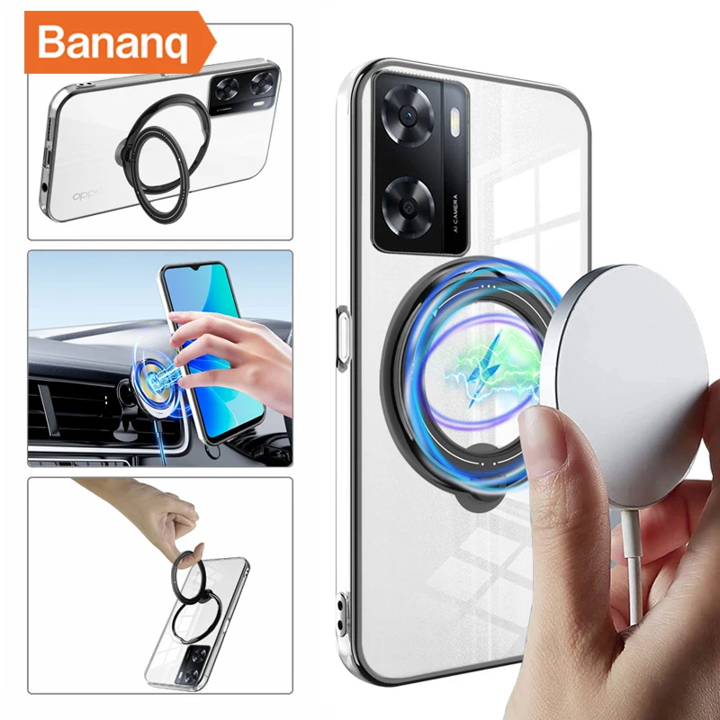 Bananq Shockproof Magnetic Stand Case For OPPO A17 A17K A53 A53S A57 A73 A77 A77S Clear Cover For OPPO Realme 5 5i 5S 6i 10
Bananq Shockproof Magnetic Stand Case For OPPO A17 A17K A53 A53S A57 A73 A77 A77S Clear Cover For OPPO Realme 5 5i 5S 6i 10