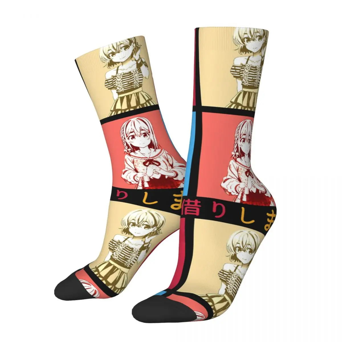 Happy Funny Kanojo Okarishimasu Men's Socks Retro Harajuku Rent A Girlfriend Hip Hop Novelty Seamless Crew Crazy Sock
Happy Funny Kanojo Okarishimasu Men's Socks Retro Harajuku Rent A Girlfriend Hip Hop Novelty Seamless Crew Crazy Sock
