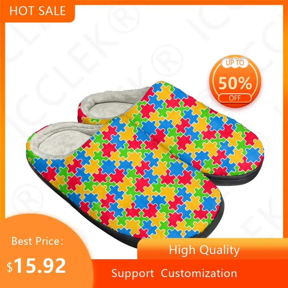 Fashion Cotton Custom Slippers Mens Womens Autism Awareness Jig Sandals Plush Casual Keep Warm Shoes Thermal Comfortable Slipper
Fashion Cotton Custom Slippers Mens Womens Autism Awareness Jig Sandals Plush Casual Keep Warm Shoes Thermal Comfortable Slipper