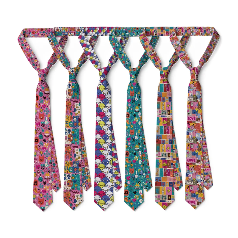 Men's 8CM Fun Skull Print Tie Casual Fashion Bar Club Birthday Party Personality Trend Tie High Quality Polyester Gift Tie
Men's 8CM Fun Skull Print Tie Casual Fashion Bar Club Birthday Party Personality Trend Tie High Quality Polyester Gift Tie