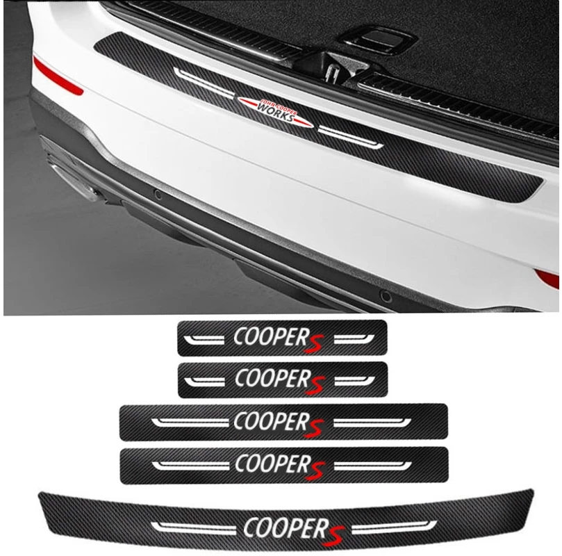 5Pcs for Mini Coopers Works R56 R50 R51 R52 R53 R52 R55 R57 R58 R59 R60 Car Trunk Bumper Sticker Door Sill Protector Accessories
5Pcs for Mini Coopers Works R56 R50 R51 R52 R53 R52 R55 R57 R58 R59 R60 Car Trunk Bumper Sticker Door Sill Protector Accessories