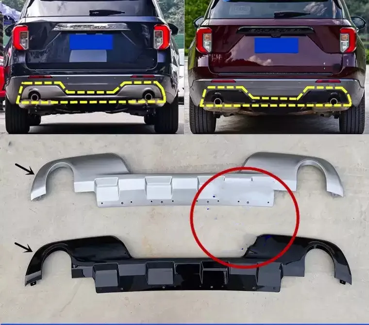 Защитная накладка на задний бампер автомобиля, защитная накладка для Ford Explorer 20-21 
Защитная накладка на задний бампер автомобиля, защитная накладка для Ford Explorer 20-21