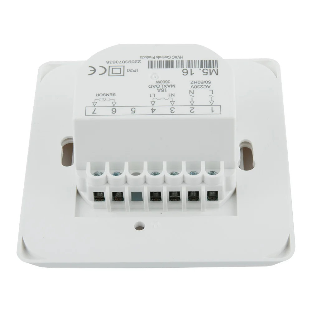 Sensor Cable Thermostat Thermostat UnderFloor White Color 16A Control Switch Floor Sensor Heating Heating Thermostat
Sensor Cable Thermostat Thermostat UnderFloor White Color 16A Control Switch Floor Sensor Heating Heating Thermostat