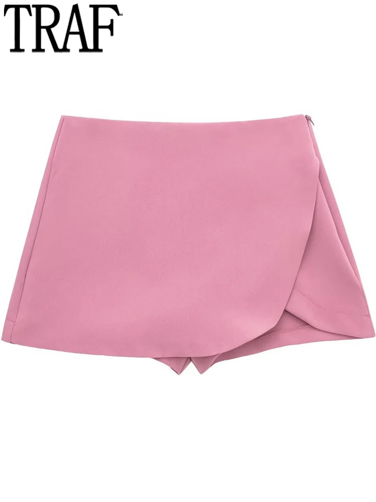 TRAF Pink Shorts Women High Waist Short Woman 2022 New Collection Streetwear Black Shorts Autumn Casual Baggy Women's Skort
TRAF Pink Shorts Women High Waist Short Woman 2022 New Collection Streetwear Black Shorts Autumn Casual Baggy Women's Skort