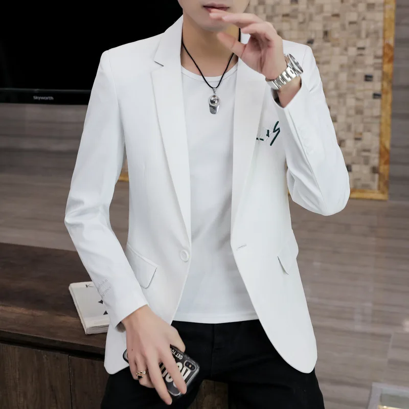 HOO 2022 Autumn Handsome Man Embroidered blazerb New Trendy Slim-Fitting Cool blazer
HOO 2022 Autumn Handsome Man Embroidered blazerb New Trendy Slim-Fitting Cool blazer