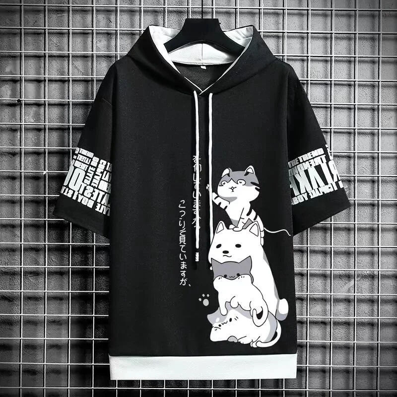 2023 Japan Fashion Men's Hoodies Summer Men Clothing Cartoon Short Sleeve Sweatshirts Men Casual Harajuku Streetwear Print Hoode
2023 Japan Fashion Men's Hoodies Summer Men Clothing Cartoon Short Sleeve Sweatshirts Men Casual Harajuku Streetwear Print Hoode