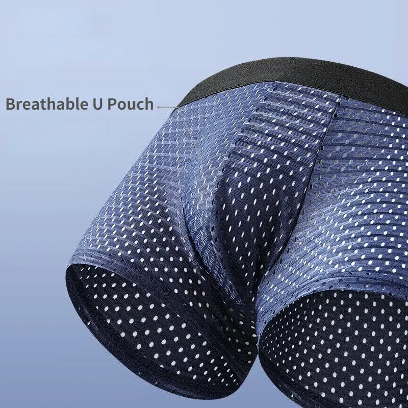 Men's Underwear Mesh Breathable U Pouch Flex Waistband Sexy Casual Boxer Briefs Calsoncillos Para Bikini Hombre Men's Panties
Men's Underwear Mesh Breathable U Pouch Flex Waistband Sexy Casual Boxer Briefs Calsoncillos Para Bikini Hombre Men's Panties