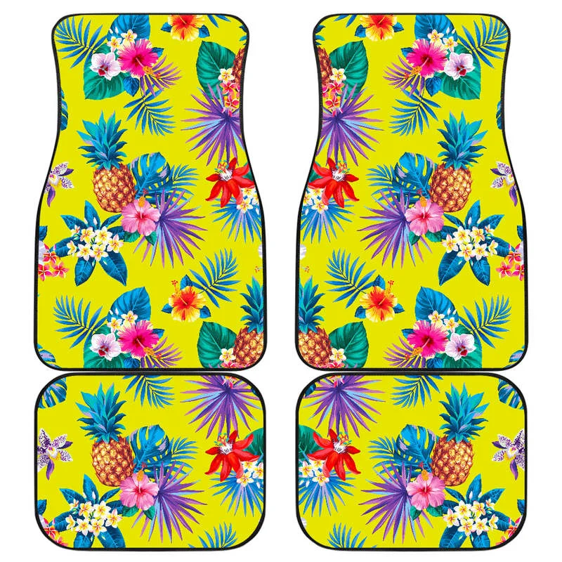 Lime Hawaiian Pineapple Pattern Print Front and Back Car Floor Mats Heavy Carpet Front and Rear Full Set 4PCs Pack
Lime Hawaiian Pineapple Pattern Print Front and Back Car Floor Mats Heavy Carpet Front and Rear Full Set 4PCs Pack