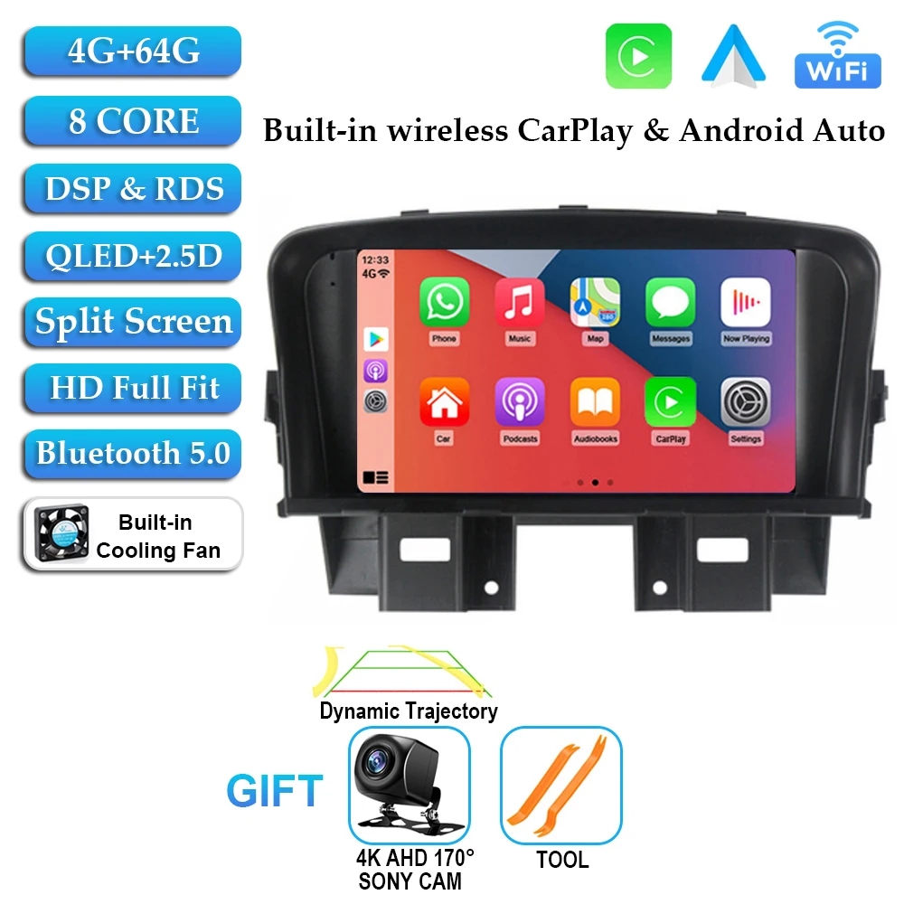 7-дюймовый автомобильный Android14 для Chevrolet Cruze 2008-2014, автомобильный радиоприемник, видеоплеер, мультимедийная GPS-навигация, встроенный Carplay + Auto BT RDS
7-дюймовый автомобильный Android14 для Chevrolet Cruze 2008-2014, автомобильный радиоприемник, видеоплеер, мультимедийная GPS-навигация, встроенный Carplay + Auto BT RDS