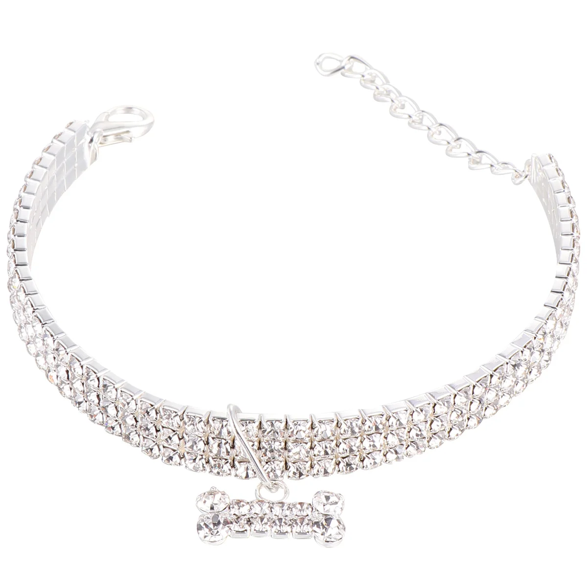 Rhinestone Collar Adjustable Puppy Collar Necklace Shape Pendant Necklace for Cat Puppy Kitten ( White, Size )
Rhinestone Collar Adjustable Puppy Collar Necklace Shape Pendant Necklace for Cat Puppy Kitten ( White, Size )
