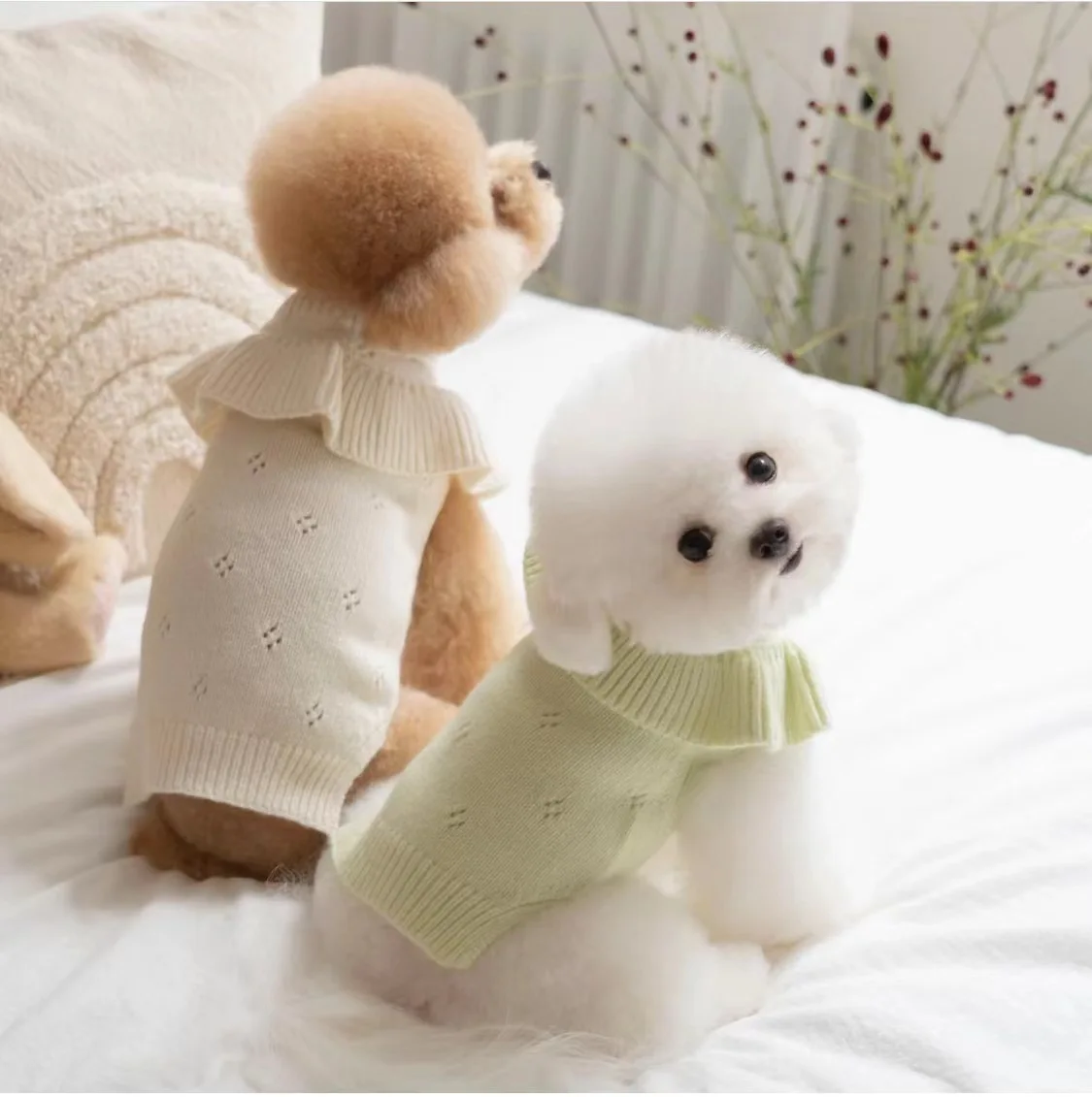 Clothes Dog For Collar Wool Dog Cat Small Dog Clothes Dogs Winter Sweater Luxury Pet Undercoat Cashmere Soft Sweater Lotus Knit
Clothes Dog For Collar Wool Dog Cat Small Dog Clothes Dogs Winter Sweater Luxury Pet Undercoat Cashmere Soft Sweater Lotus Knit